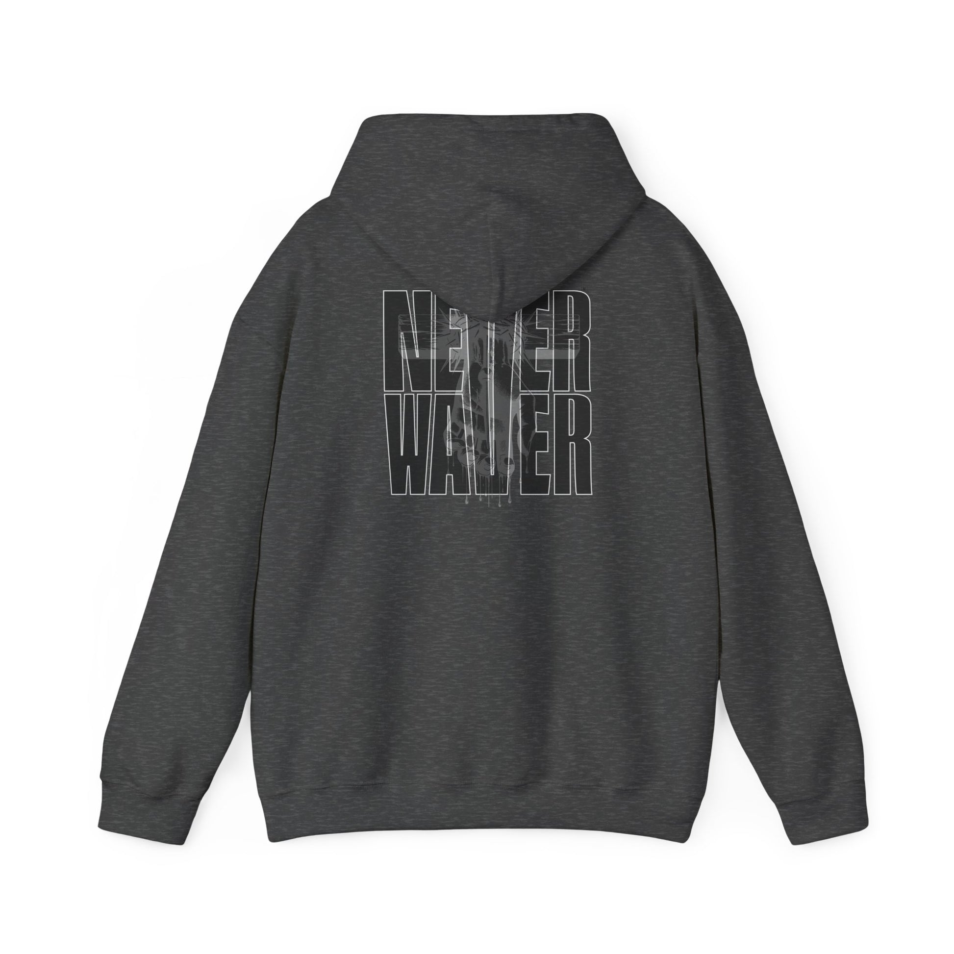 Never Waver” Jesus t-shirt might eye-catching design that reflects a steadfast faith and confidence in Christ.  Hoodie - Unisex Heavy Blend™ Sweatshirt - Never Waver