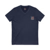 Unisex V-Neck Tee - 'America Never Wavers' Patriotic Shirt - Never Waver