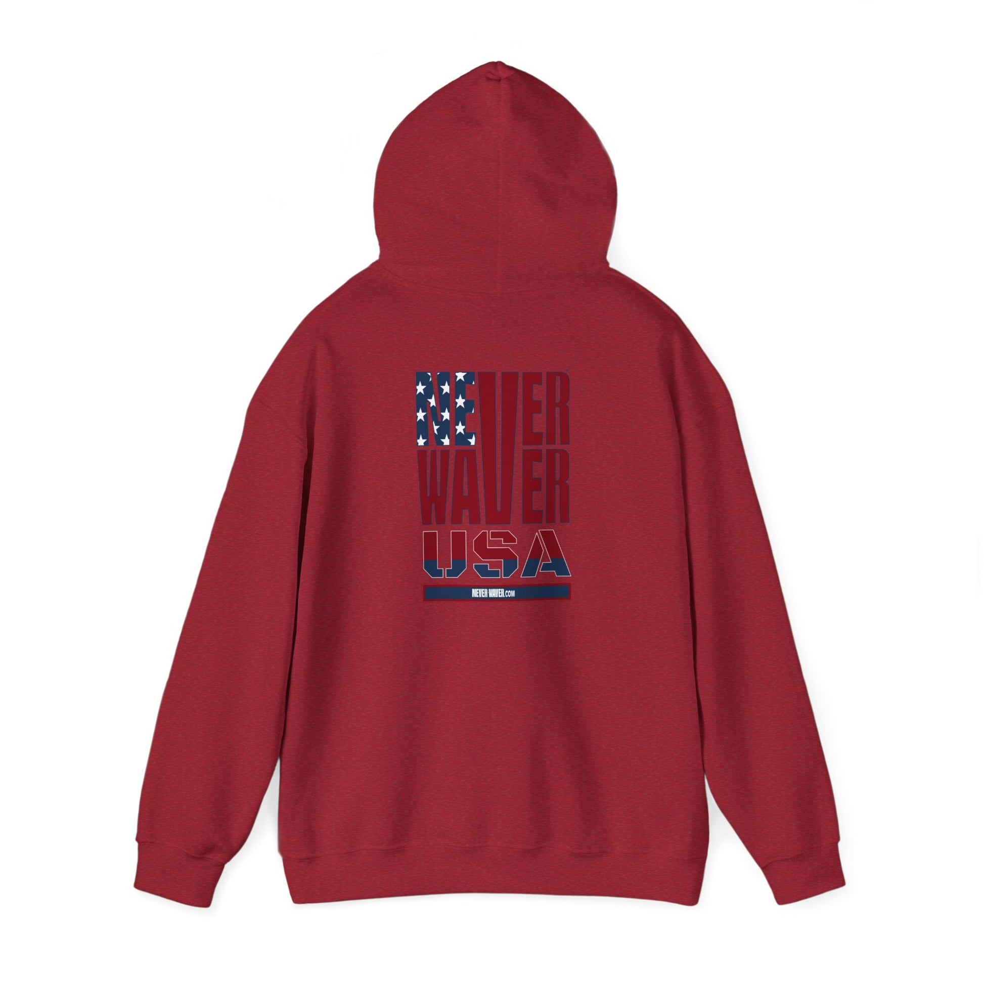 Patriotic Unisex Hooded Sweatshirt - 'Better Water USA' Design - Never Waver
