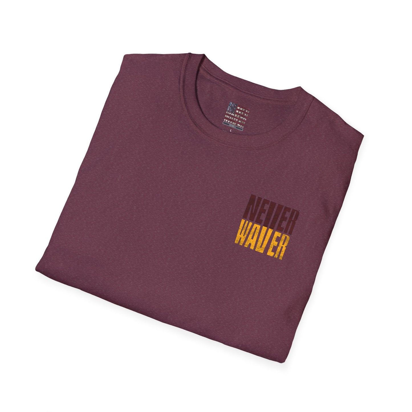 Washington Fans Never Waver Unisex Softstyle T-Shirt - Never Waver