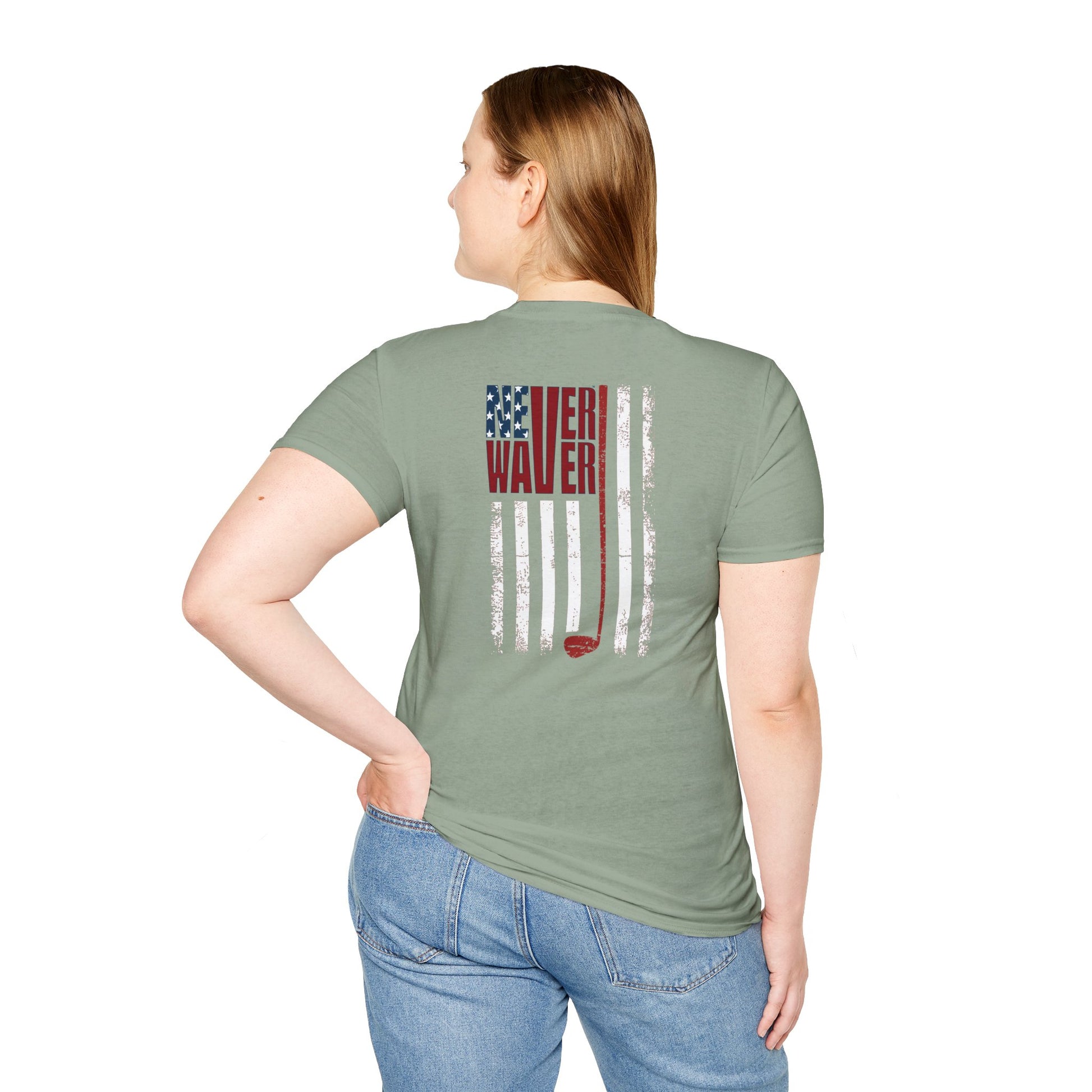 Never Waver Golf Unisex Soft style T-Shirt - Never Waver