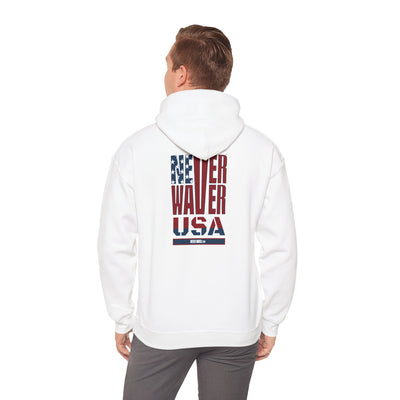Patriotic Unisex Hooded Sweatshirt - 'Better Water USA' Design - Never Waver