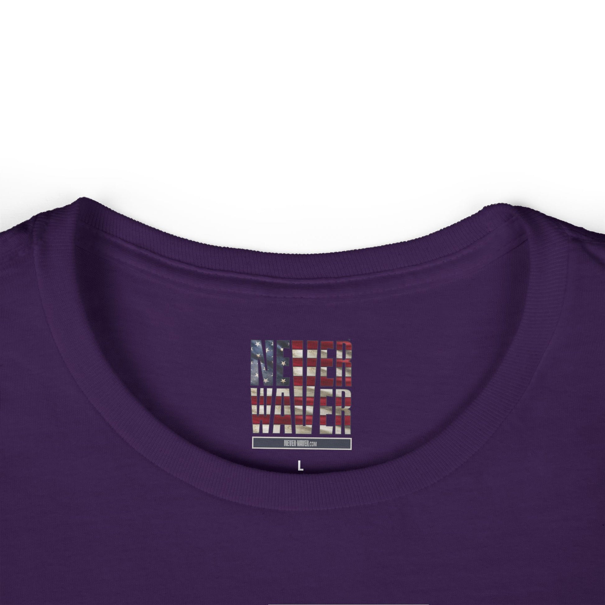 Never Waver Save Water Drink Wine Women's Soft Style Tee - - Never Waver