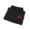 Unisex Heavy Blend™ Hooded Sweatshirt - New England Fans Never Waver w Leopard football - Never Waver