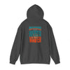 Unisex Heavy Blend™ Hooded Sweatshirt -Miami Fans  NEVER WAVER w Leopard Football | Cozy Streetwear for Every Day - Never Waver