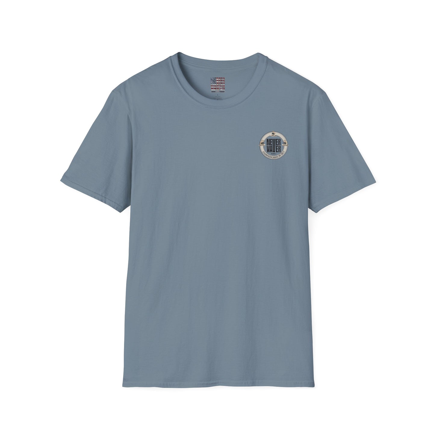 Never Waver Champagne Made Me Do It? Unisex Soft style T-Shirt - Never Waver