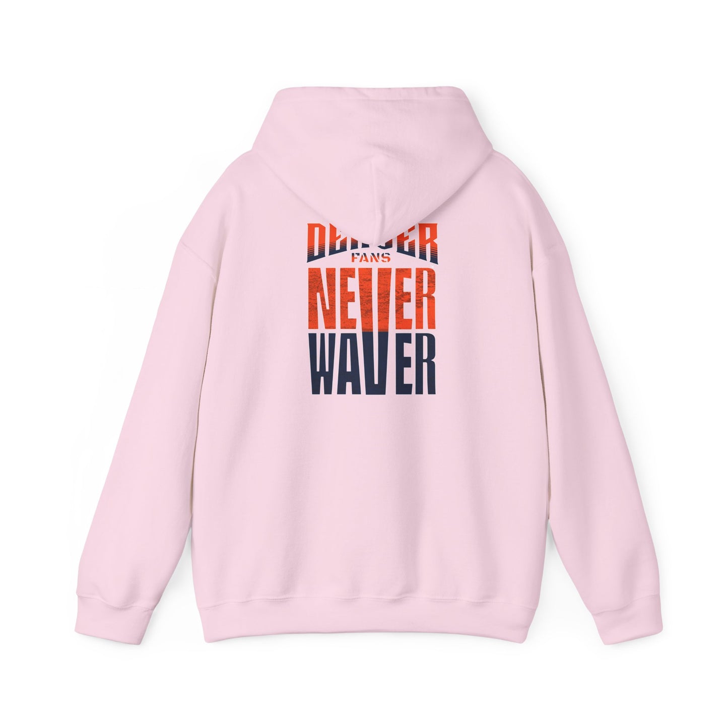 Unisex Heavy Blend™ Hooded Sweatshirt - 'Denver Fans Never Waver' Motivational Design - Never Waver