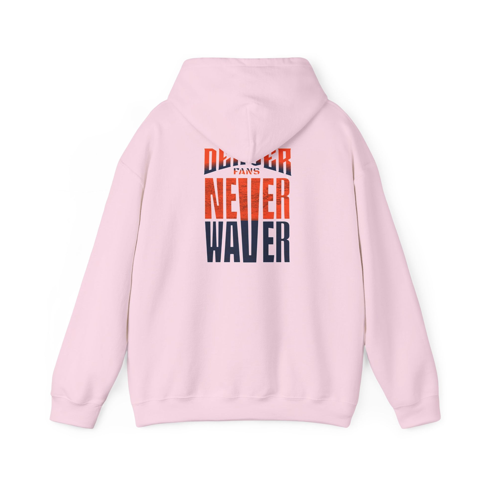 Unisex Heavy Blend™ Hooded Sweatshirt - 'Denver Fans Never Waver' Motivational Design - Never Waver