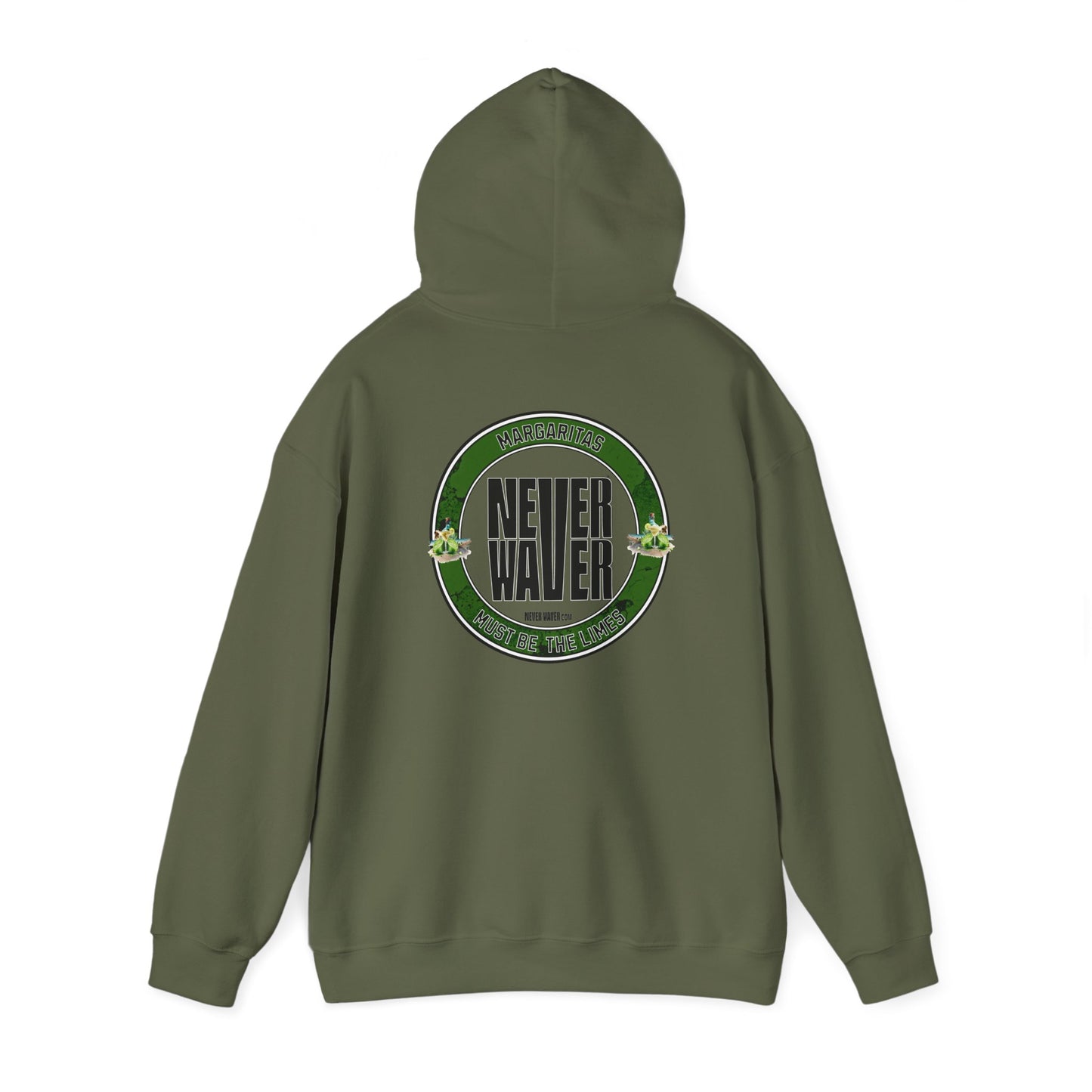 Eco-Friendly Unisex Hoodie: "Margaritas Never waver It must be the Limes?" - Never Waver