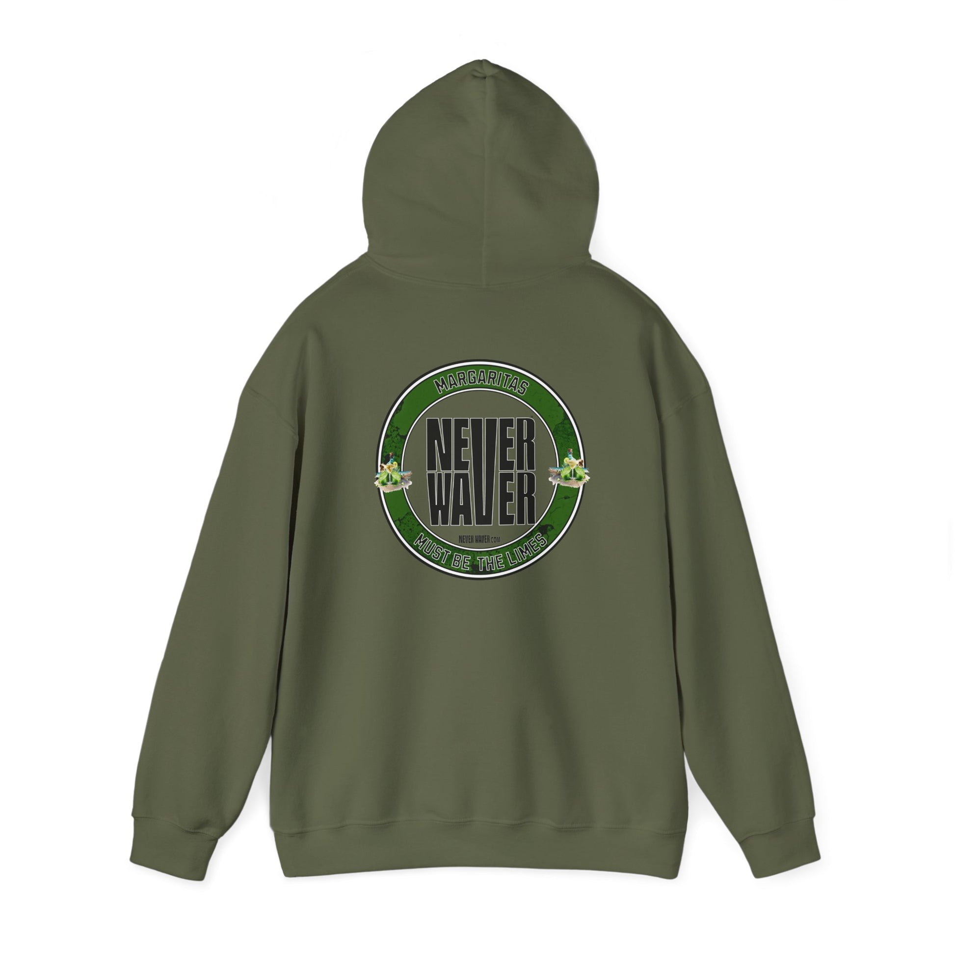 Eco-Friendly Unisex Hoodie: "Margaritas Never waver It must be the Limes?" - Never Waver