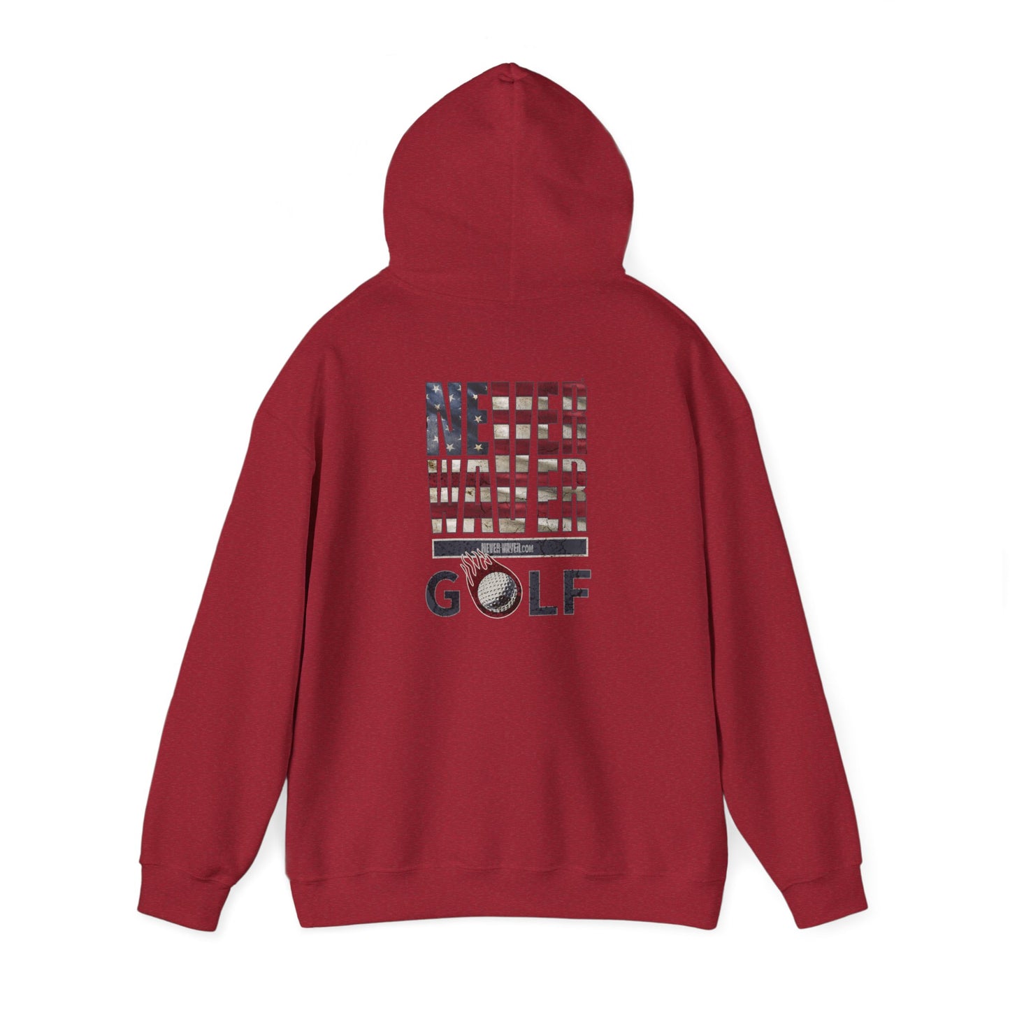 Never Waver Golf Hoodie - Unisex Heavy Blend™ Sweatshirt - Never Waver