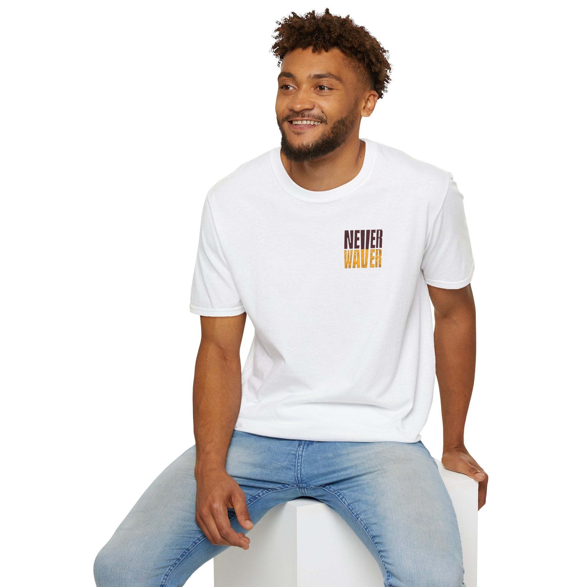 Washington Fans Never Waver Unisex Softstyle T-Shirt - Never Waver