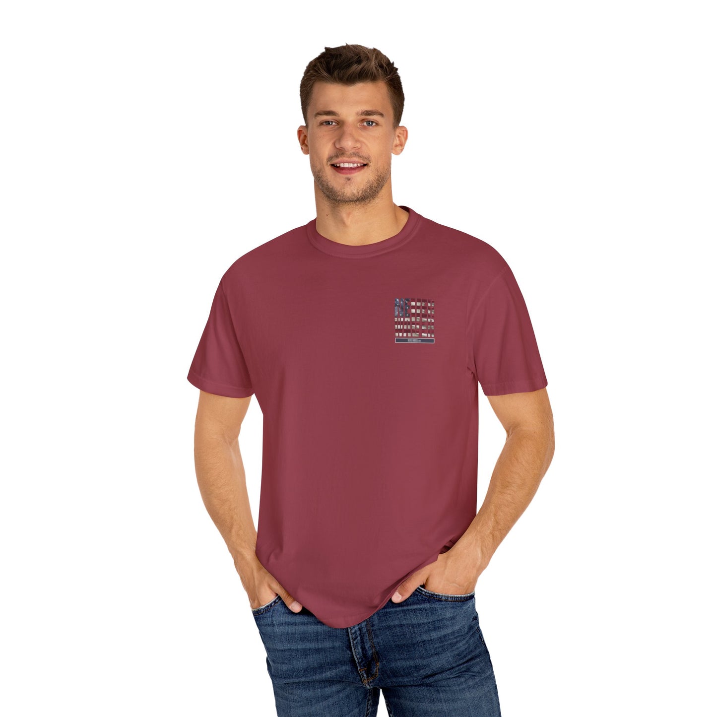 Unisex Garment-Dyed T-Shirt - "Never Waver Remember Who The F@{k You Are " - Never Waver