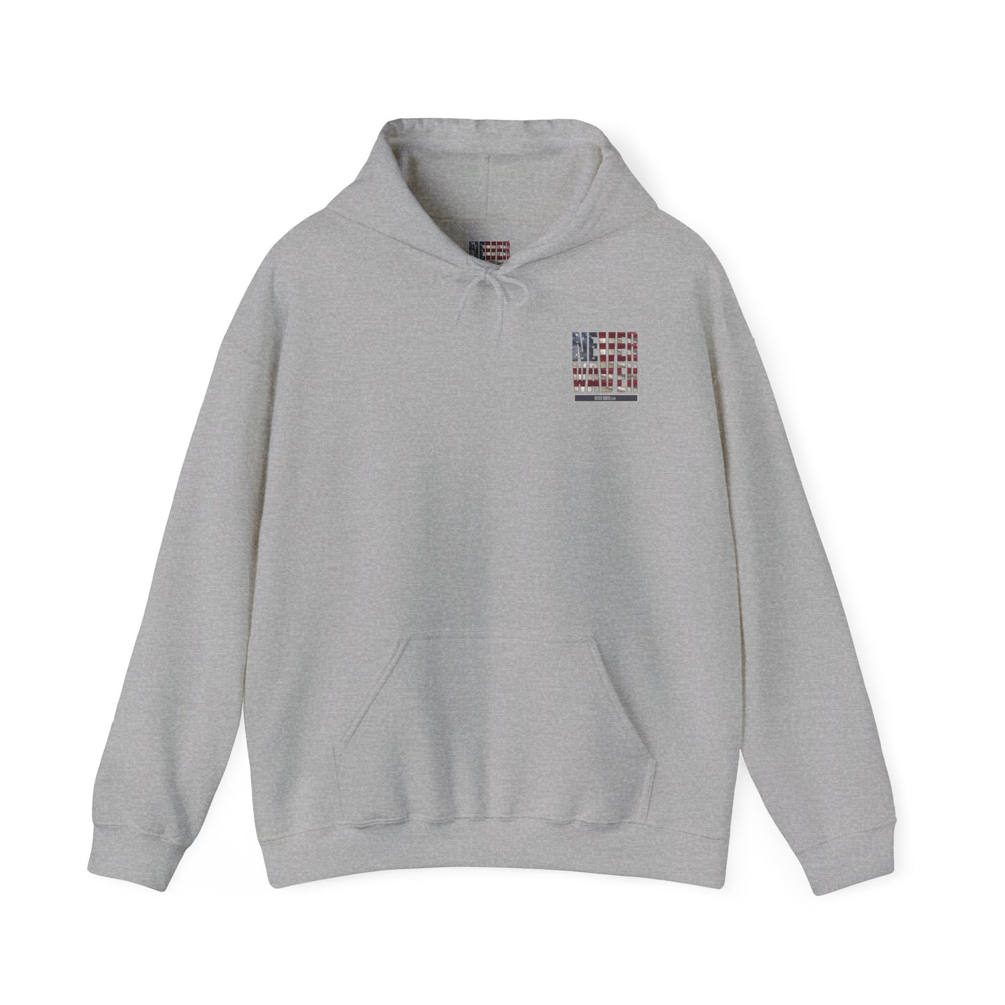 Never Waver Unisex Hooded Sweatshirt - Cozy Casual Wear for Everyday Comfort - Never Waver