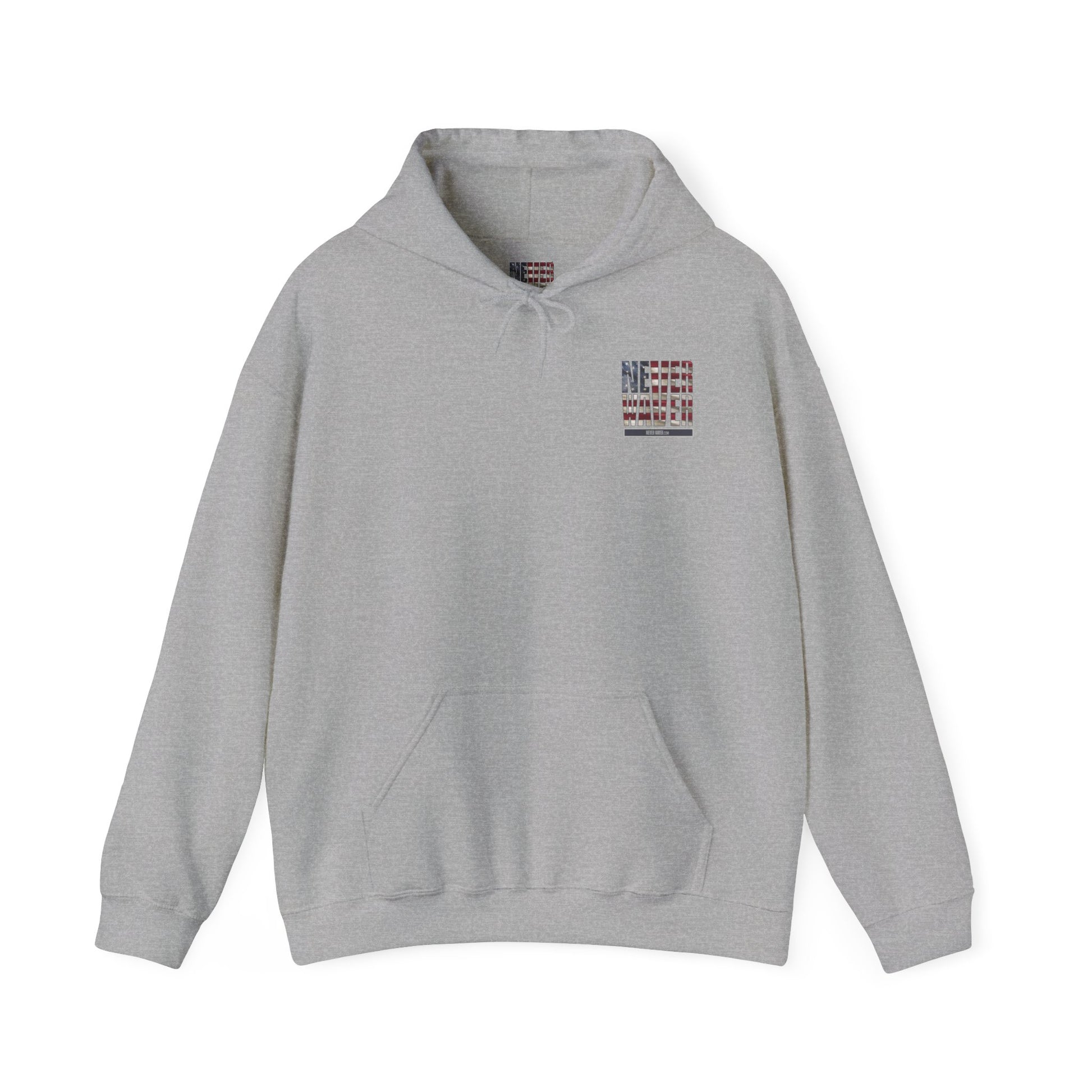 Never Waver Unisex Hooded Sweatshirt - Cozy Casual Wear for Everyday Comfort - Never Waver