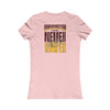 Washington Fans Never Waver W-Leopard Football Women's Favorite Tee - Never Waver
