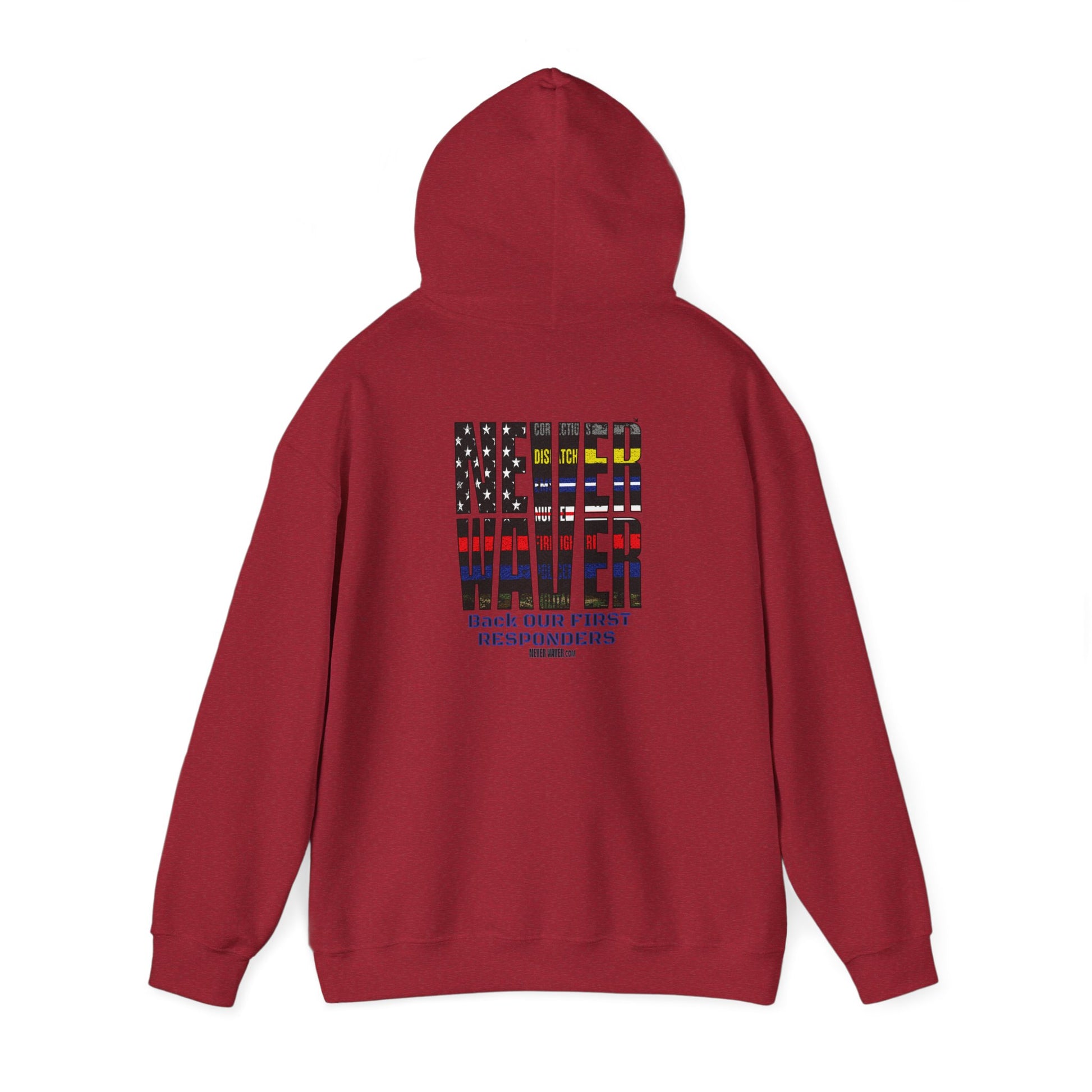 Never Waver Hooded Sweatshirt for First Responders - Never Waver