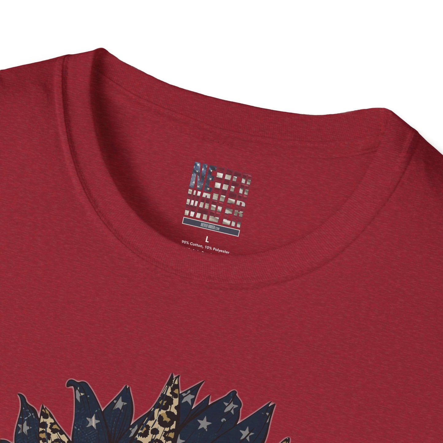 Never Waver Be Red White & a Little Bougie Unisex Softstyle T-Shirt - Never Waver