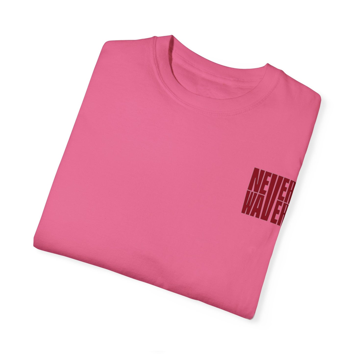 Unisex Garment-Dyed T-Shirt - 'Never Waver Just A Mom Trying Not to Raise A&&holes' Design - Never Waver