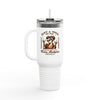 Never Waver Just A Mom Trying Not to Raise A&&holes Insulated Travel Mug - Never Waver