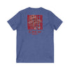 Unisex V-Neck Tee - Never Waver Inspirational Crew T-Shirt - Never Waver