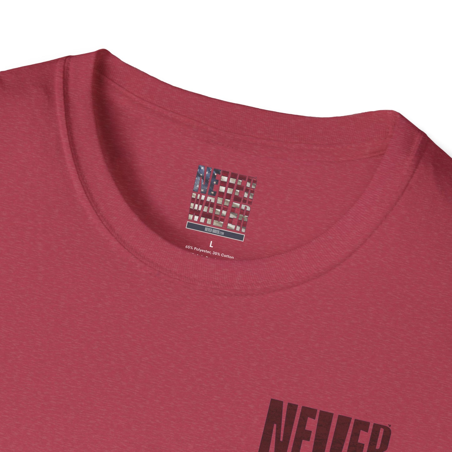 Washington Fans Never Waver Unisex Softstyle T-Shirt - Never Waver