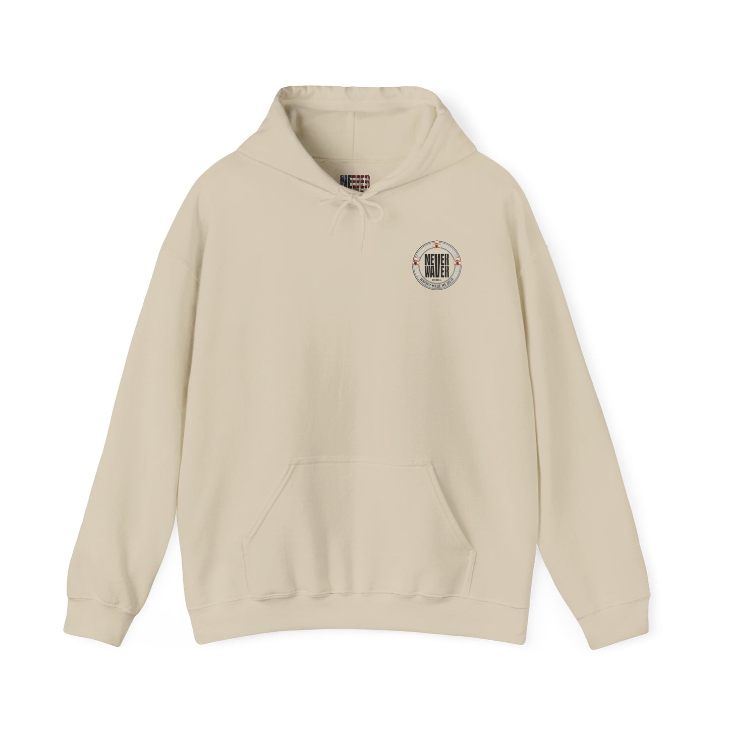 Eco-Friendly Unisex Hoodie: "Never Waver - Whiskey Made me do it?" - Never Waver