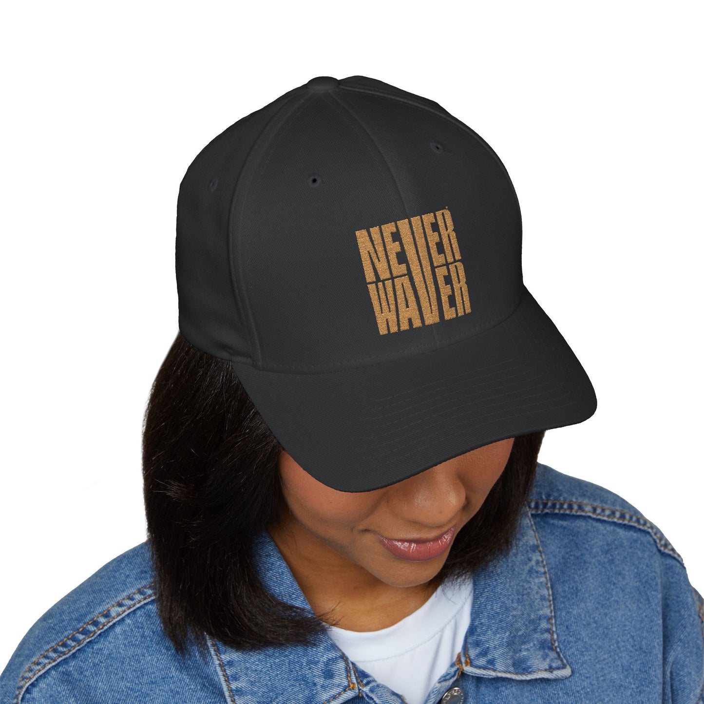 Never Waver Camouflage Embroidered Cap - Perfect for Outdoor Adventures