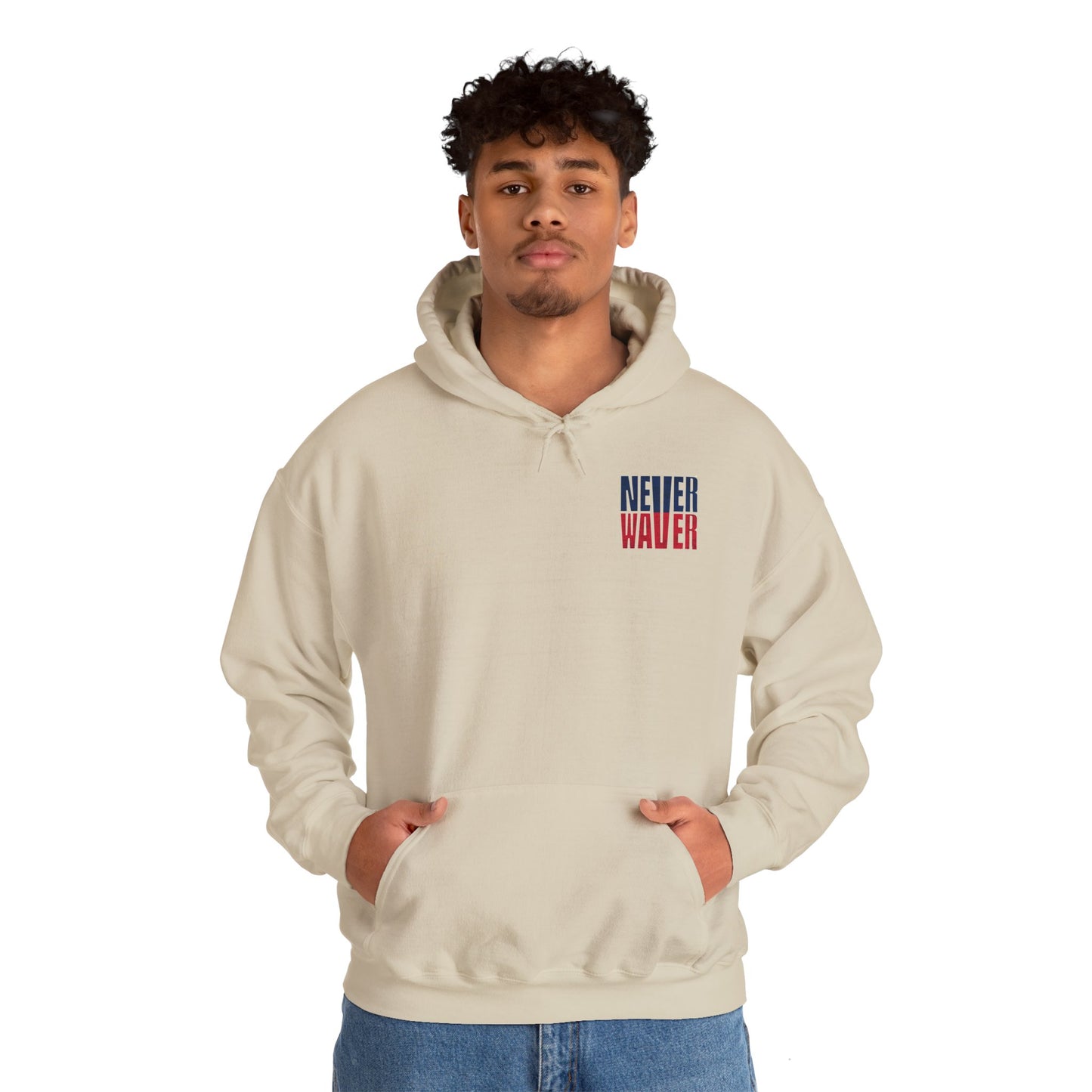 New England Fans Never Waver Heavy Blend Hoodie - Never Waver