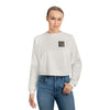 Never Waver Ain't No Hood Like Motherhood Leopard Women's Cropped Fleece Pullover - Never Waver