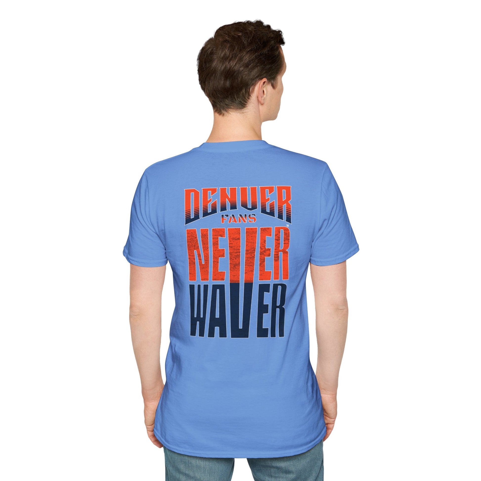 Denver Fans Never Waver Unisex Softstyle T-Shirt - Never Waver