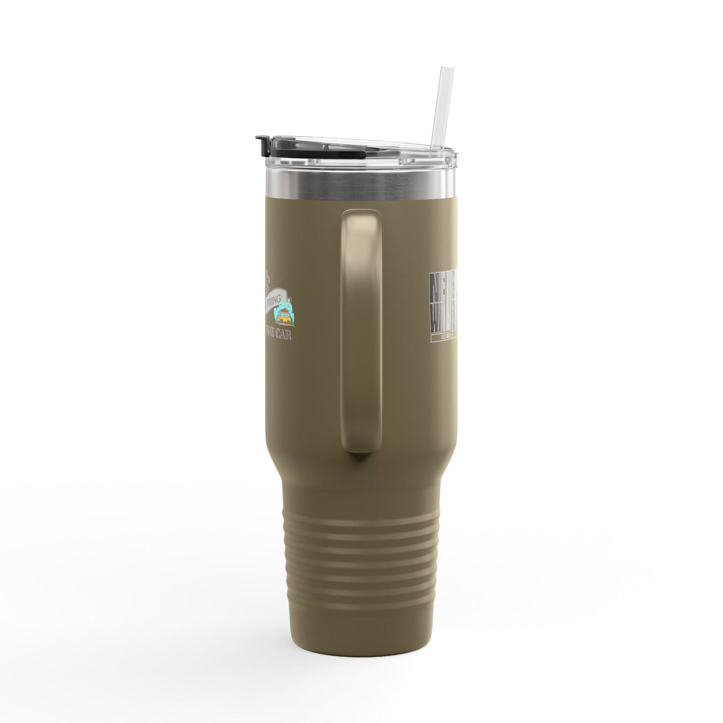 Never Waver I'll Bring The Getaway Car Insulated Travel Mug, 40oz - Never Waver
