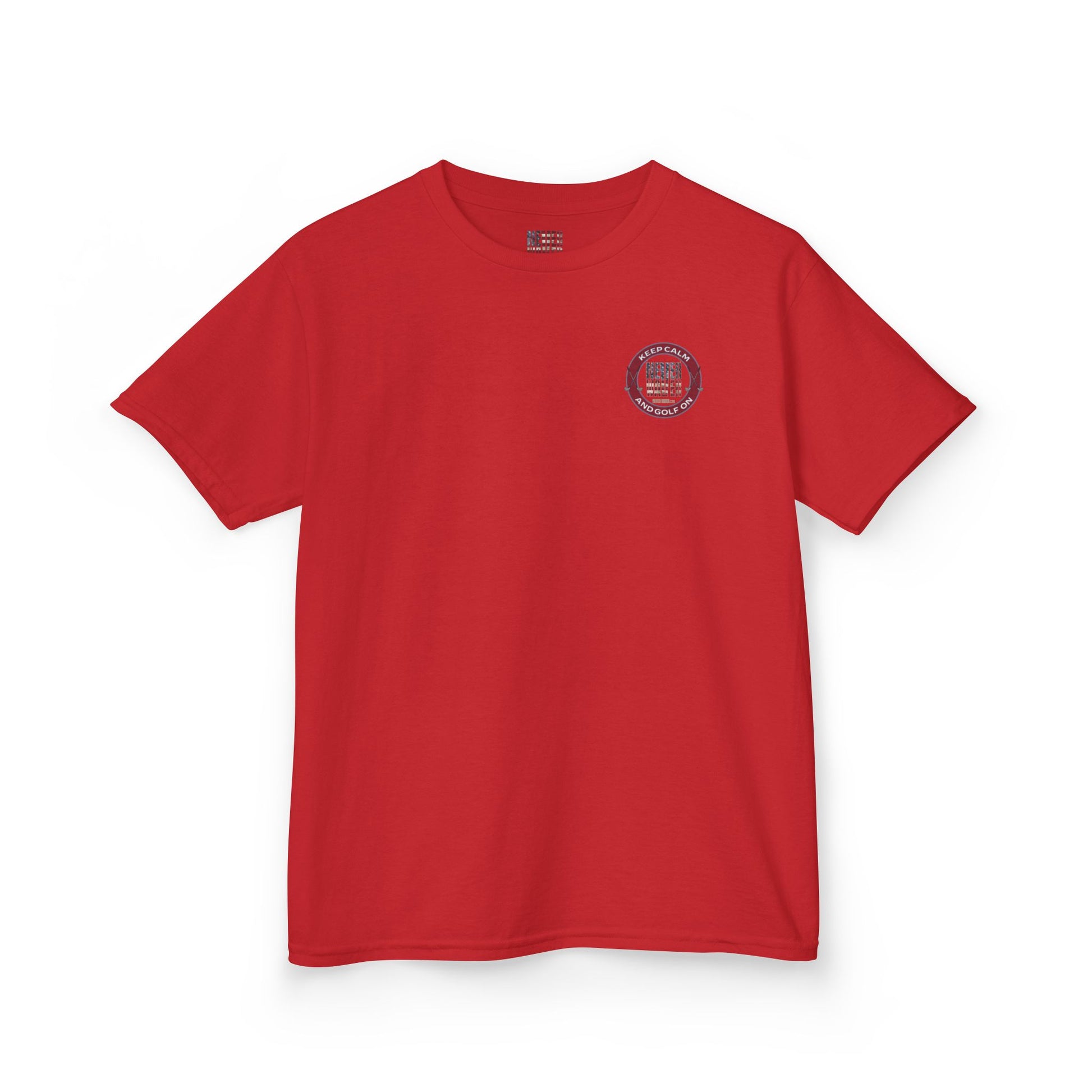 Kids Golf Tee - Keep Calm Never Waver and Golf On - Never Waver