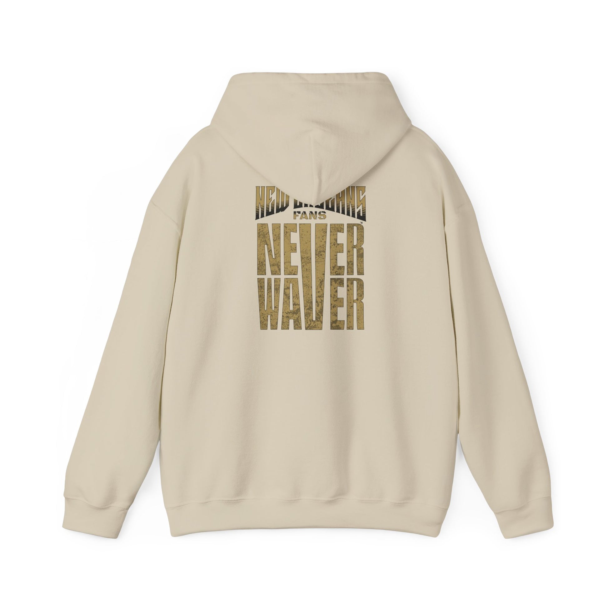 New Orleans Fans Never Waver Unisex Heavy Blend™ Hoodie - Motivational Sweatshirt for Fans - Never Waver