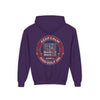 Youth Golf Hoodie - "Keep Calm Never Waver and Golf On" Sweatshirt for Young Golfers - Never Waver