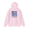 Never Waver Back The Blue Hoodie - Unisex Heavy Blend Sweatshirt - Never Waver