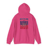 Unisex Heavy Blend™ Hooded Sweatshirt - New England Fans Never Waver w Leopard football - Never Waver