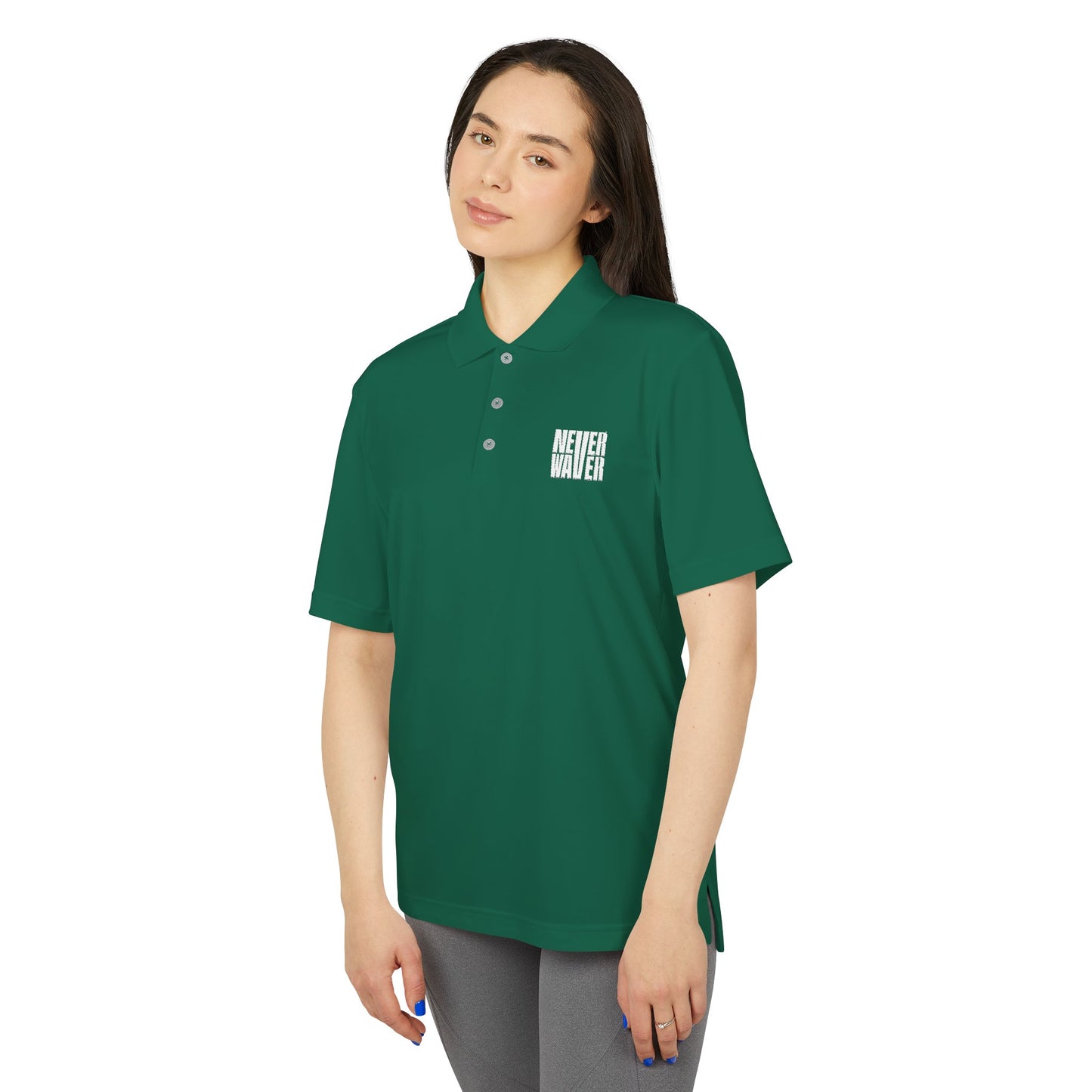 Unisex Never Waver Performance Polo Shirt - Activewear, Gym, Sports, Casual, Gift for Him/Her, Comfortable Fit