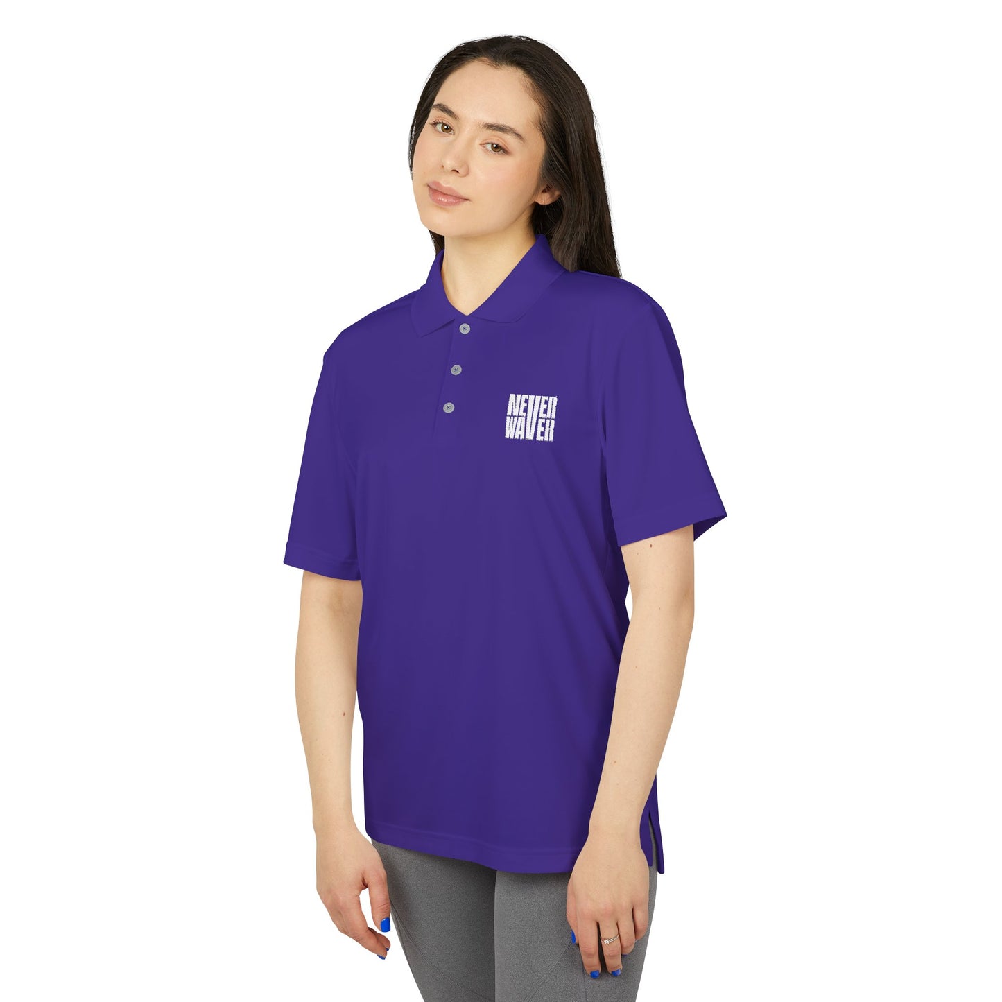 Unisex Never Waver Performance Polo Shirt - Activewear, Gym, Sports, Casual, Gift for Him/Her, Comfortable Fit