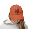 Unisex Distressed Cap - 'Never Waver' Casual Hat for Everyday Style Patriotic