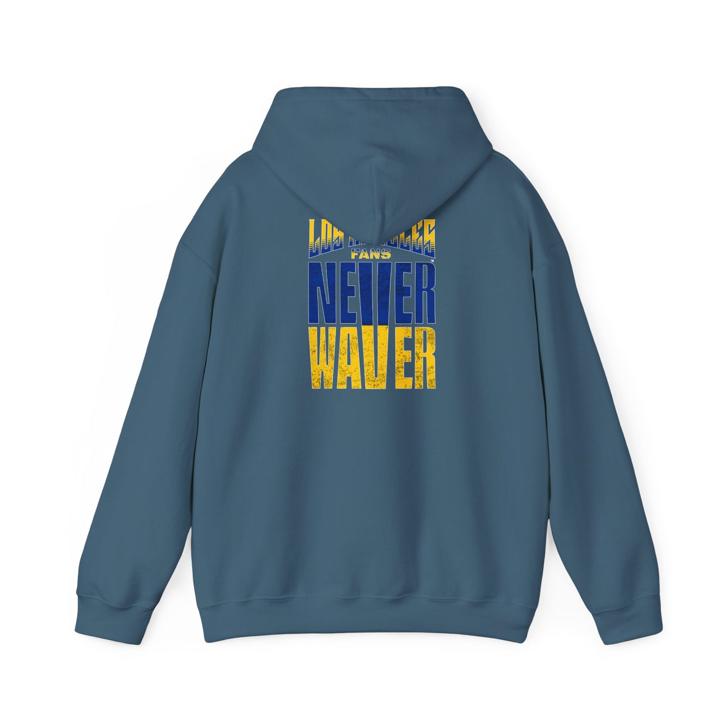 Inspired Unisex Heavy Blend™ Hooded Sweatshirt -Los Angeles Fans NEVER WAVER Graphic - Never Waver