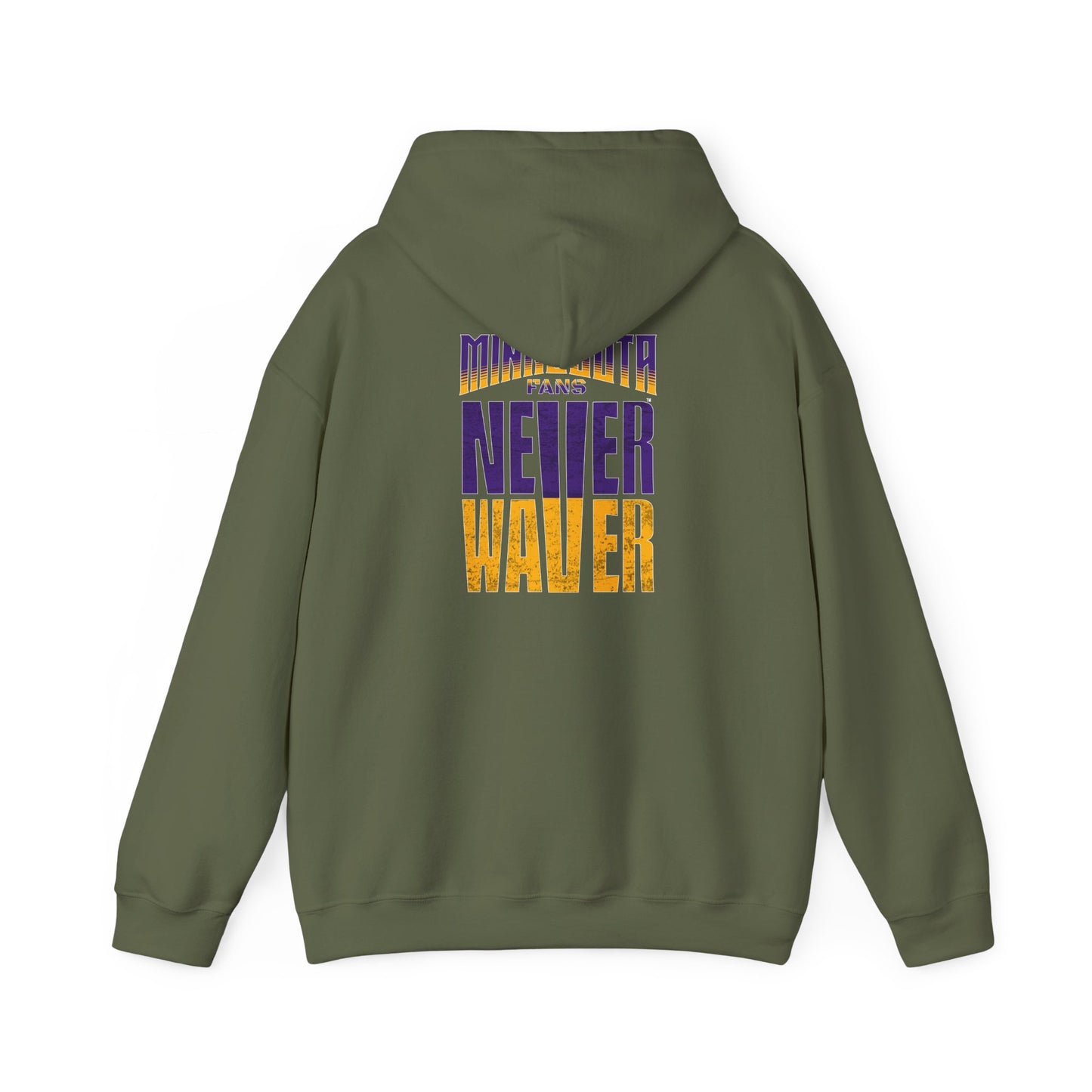Unisex Heavy Blend™ Hoodie - "Minnesota Fans Never Waver" Design for Comfort and Motivation - Never Waver