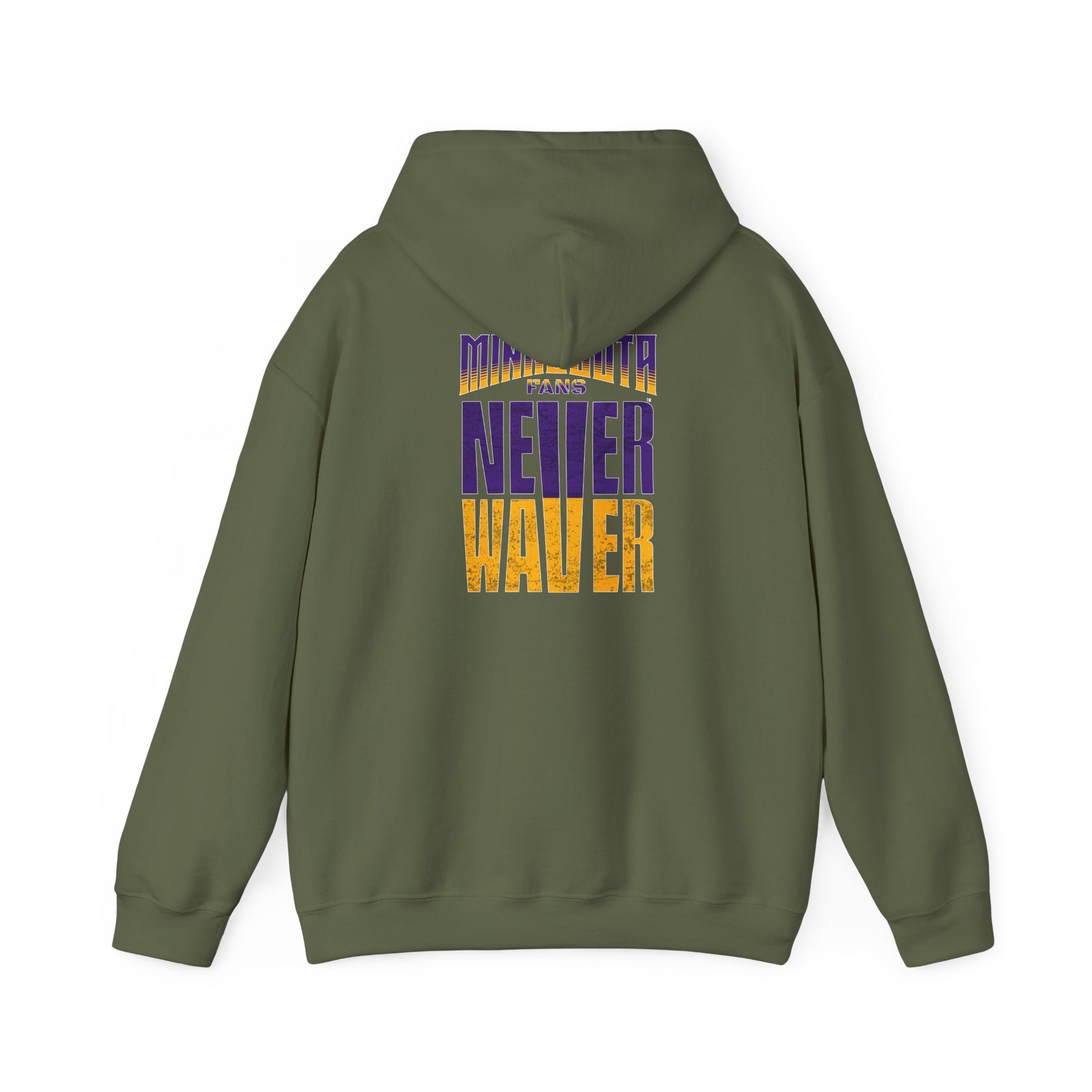 Unisex Heavy Blend™ Hoodie - "Minnesota Fans Never Waver" Design for Comfort and Motivation - Never Waver