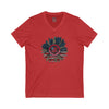 Unisex V-Neck Tee - Never Waver Be Red White & A little Bougie T-Shirt - Never Waver