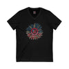 Unisex V-Neck Tee - Never Waver Be Red White & A little Bougie T-Shirt - Never Waver