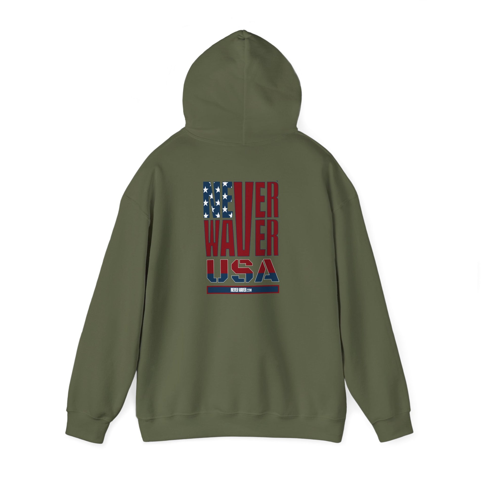 Patriotic Unisex Hooded Sweatshirt - 'Better Water USA' Design - Never Waver