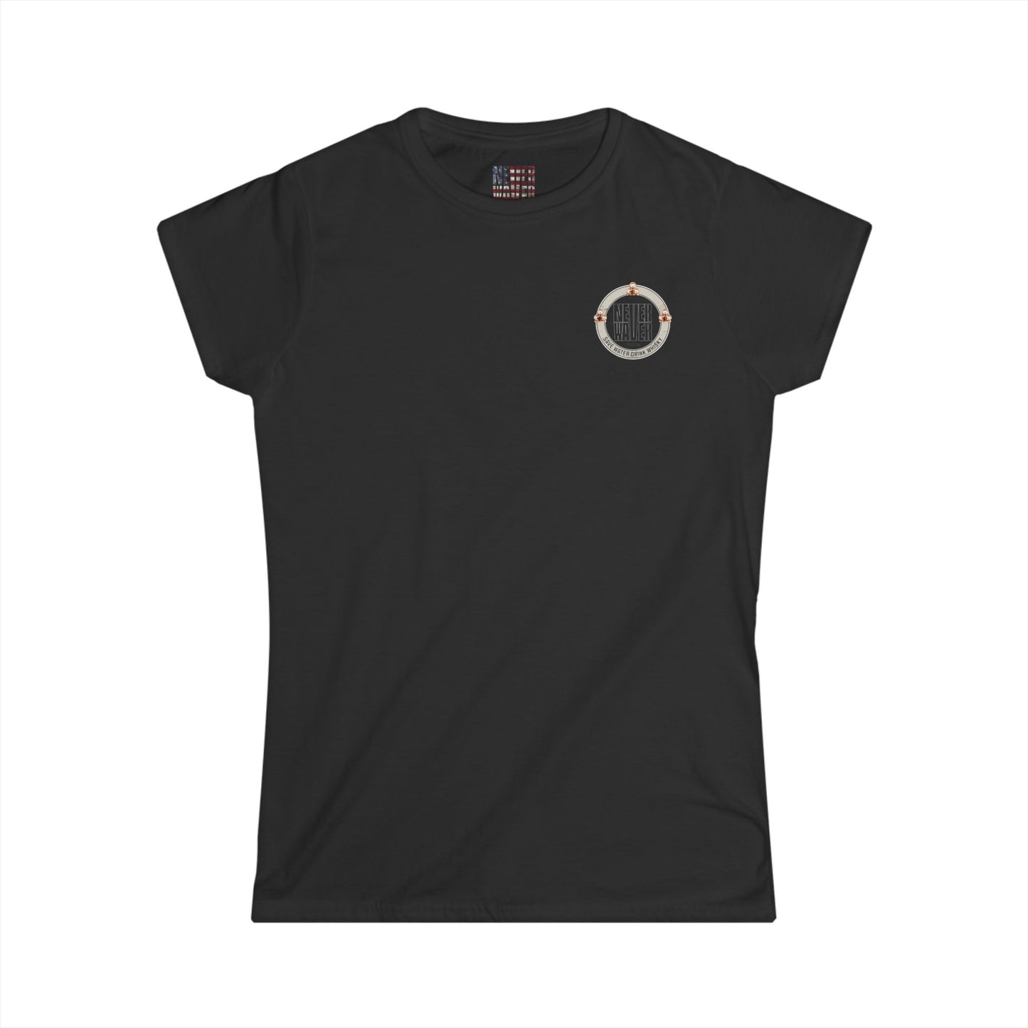 Never Waver Save Water, Drink Whisky Women's Soft Style Tee - - Never Waver