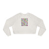 Never Waver Leopard Women's Cropped Fleece Pullover - Never Waver