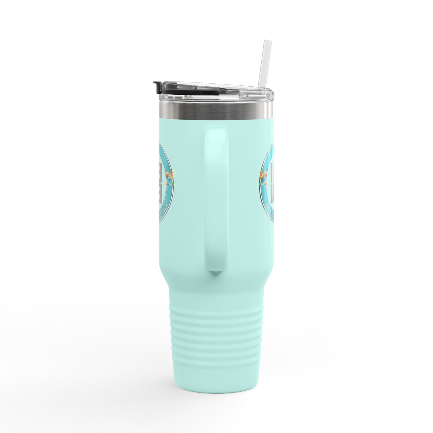 Never Waver Tiki Drinks Made Me Do It? Insulated Travel Mug, 40oz - Never Waver