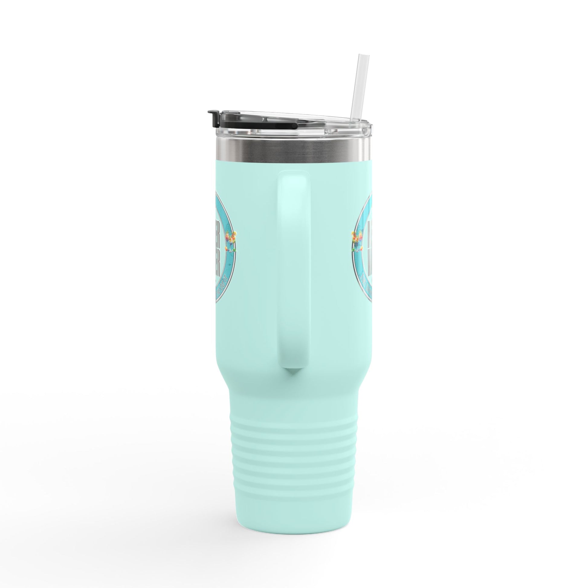 Never Waver Tiki Drinks Made Me Do It? Insulated Travel Mug, 40oz - Never Waver